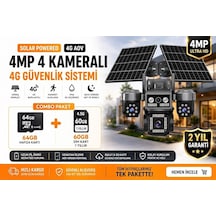 X5 Tech Rx-85gz -dual Lens Hieasy Füme 4 Kamera +1 Yıllık Sim Kart +64gb Hafıza Kartı Güneş Enerjili