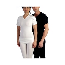 FAI UNISEX UST V YAKA KISA KOL SİYAH ICLIK Çok Renkli