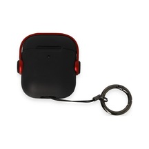 Airpods 2 2.nesil Cool Kılıf - Siyah-kırmızı
