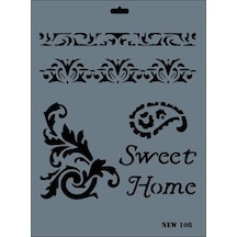 Mey İthalat Rich New Seri N-108 Stencil 35x25 Cm