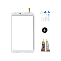 Samsung Galaxy Tab 3 Sm-t315 Uyumlu A Kalite Dokunmatik Beyaz + Montaj Seti