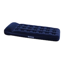 Bestway Pavillo Jr Twin Flocked Air Bed Tek Kişilik Şişme Kamp Ya Lacivert