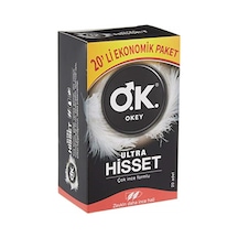 Marka: Okey Ultra Hisset 20'li Ekonomik 1 Paket 1 X 20 Adet Kategori: Prezervatif