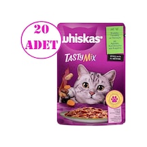 Whiskas Tasty Mix Kuzu Etli Havuçlu Yetişkin Kedi Maması 20 x 85 G
