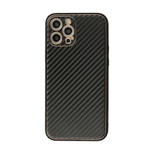 Apple iPhone  Uyumlu,  12 Pro Max Kılıf Coco Karbon Silikon - Siyah