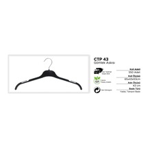 Uzmangrupraf Uzman Grup Raf Elbise Askısı-Plastik Askı-20'Li Paket-Ctp-43 Siyah