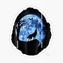 Öfkeli Kızgın Kurt Araba Sticker Oto Yapıştırması 18Cm O2
