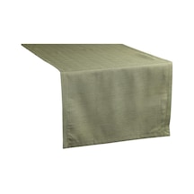Casual Yeşil Runner 45x150cm Açık Bej
