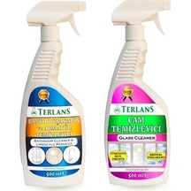 Terlans Cam Temizleyici + Banyo Duşakabin Temizleyici 2 x 500 ML