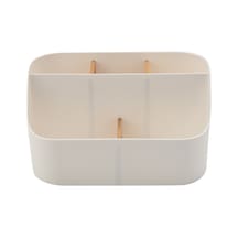 Leasetake Masa Düzenleyici Uzaktan Kumanda Tutucu Makyaj Kutusu Ev Ve Ofis İçin Beyaz