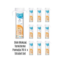 Disk Makyaj Temizleme Pamuğu 70 Li X 10 Adet Set,disk Pamuk,cotton Soft