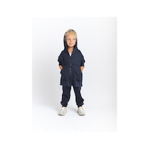 Oliven The Kid Oliventhekid Unisex Fermuarlı Kanguru Cepli Kapüşonlu Takım Lacivert Lacivert