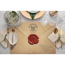 Adawall Home Harry Potter Letter Kumaş Amerikan Servis 4'lü Set Bej