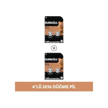 Duracell Özel 2016 Lityum Düğme Pil 3V CR2016 4'lü Paket