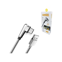 Telefon Şarj Data Kablosu Oyuncu Metal Type-C Fast Powerway  Gmx-5
