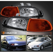 Honda Civic 1992-1995 Sedan Far Yanı Sinyal Jdm Ön Far