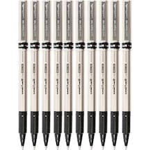 Siyah Pilot Kalem Ub-177 Fine Deluxe 10 Adet Uniball Pilot Kalem 0.5 Mm Roller Uçlu Pilot Kalem İnce Uçlu Likit Mürekkep Siyah