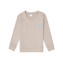 U.S. Polo Assn. Kız Çocuk Taş Bisiklet Yaka Basic Sweatshirt 50296391-VR049