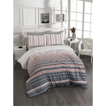 Pamuklu Sarı Çarşaflı Çift Kişilik Nevresim Takımı 200x220 Antrisit