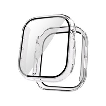 Apple Uyumlu  Watch 10 42mm Electroplatink Çerçeveli Parlak Kenarlı Ekran Koruyuculu Sert Kasa Koruyucu 36