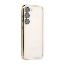 Samsung Galaxy S23 Plus Kılıf Razer Lensli Silikon - Gold