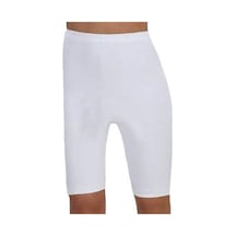 6 Adet Çift Kaplan Bayan İnterlok Uzun Paçalı Külot 440 Beyaz