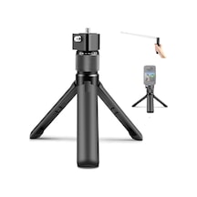 360 Dönebilen Bullet Time Kamera Tutucu, Mini Masa Tripodu, Çift 1/4 Vida Alüminyum Gövde Taşı