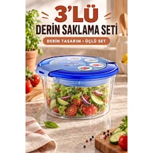 3 Lü Derin Saklama Kabı Seti
