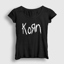 Presmono Kadın Logo Korn T-shirt Siyah