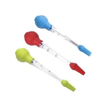 Pazly Yeşil Silikon Hindi Baharat Pompası, İğne İzgara Aleti, Temizleme Fırçası Ve Yağ Damlama Tüpü Şükran Günü Seti Yeşil