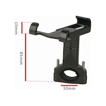 Moly Alüminyum Bisiklet Motosiklet Telefon Tutucu 55-100mm Cihaz İçin Güçlü Sabitleme - Titanyum Rengi Moly Alüminyum Bisiklet Motosiklet Telefon Tutucu 55-100mm Cihaz İçin Güçlü Sabitleme - Titanyum Rengi