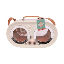 M-Pets Radio Kedi ve Küçük Irk Köpek Taşıma Çantası Beyaz 50 x 23 x 31 CM