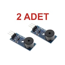 2 Adet 5v Buzzer Modül Arduino Alarm Piezo Ses Uyarı Kartı Rodevino