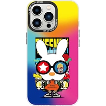 Newface Apple Uyumlu iPhone 13 Pro Max Kılıf Estoril Desenli Kapak - Estoril - 10 Mavi
