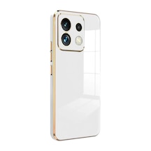 Newface - 778 - Xiaomi Redmi Note 13 4g Kılıf Volet Silikon - Ece-umay - - Beyaz