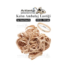 Kalın Ambalaj Lastiği 1 Kilo 500 Lü 1 Paket %100 Kauçuk 64x6mm Geniş Büyük Paket Lastik Kasa Poşet Taşıma Lastiği