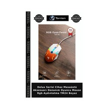 Delux Serisi Cihaz Masaüstü Aksesuarı Donanım Oyuncu Mouse Rgb Aydınlatma Tm24 Beyaz