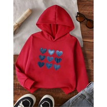 Uyguntarz Unisex Jean Kalp Desenli Baskılı Oversize Genel Kırmızı Uyguntarz Unisex Jean Kalp Desenli Baskılı Oversize Genel Kırmızı