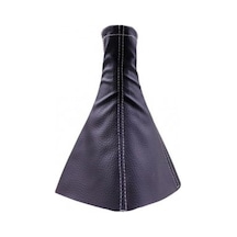 Opel Corsa C 2000-2006 Uyumlu Vites Körüğü Siyah Deri Gri Dikiş