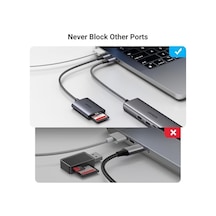 Usb C Kart Okuyucu Sd/ Tf Kart Okuyucu Thunderbolt 3 Harici Bellek Kartı Okuyucu