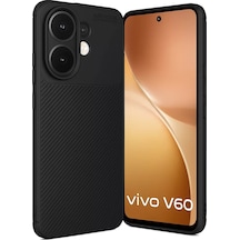 Newface Vivo V60 5g Auto Focus Karbon Kapak - Siyah