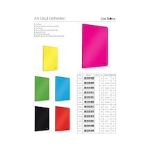 Çınar Karton Kapak A4 100 Yaprak Çizgisiz Defter 12'li Paket