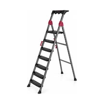 6+1 Basamaklı Metal Merdiven 150kg.taşıma 1 Adet