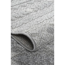 Badelya Home Gri İskandinav Modern Tasarım Sisal Bukle Özel Ölçü Salon Oturma Odası Koridor Mutfak Halısı Yolluk