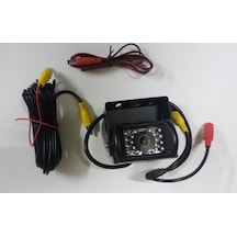 Ticari Araç Geri Görüş Kamerası 12V/24V 18 Adet Led Aydınlatmalı