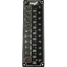 Tekne Sigorta Paneli, Karavan Sigorta Paneli, Switch Panel, 10'Lu, 80X250Mm