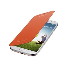 Galaxy S4 İle Uyumlu Flip Cover Kılıf Turuncu Ef-fı950boegww