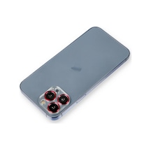 Apple, Uyumlu iPhone 12 Pro Metal Kamera Lens Koruma Cam - Kırmızı