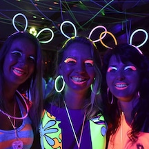 Glow Taç Fosforlu Taç Karışık Renk 12 Adet Pop