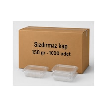 150 Gr Sızdırmaz Kap 1000 Adet Şeffaf Plastik Gıda Kabı - 913445870